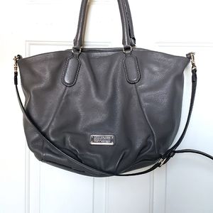Marc Jacobs Q Fran Leather Satchel in Grey
